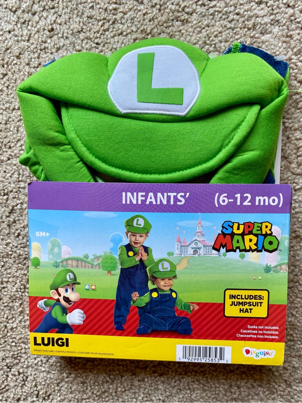 🆕 Super Mario Luigi Halloween Costume 6-12 Months